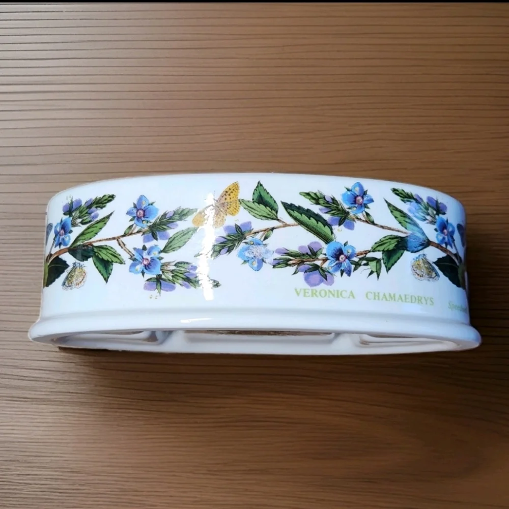 VTG Portmeirion Botanic Garden Toothbrush Holder Veronica Chamaedrys -Speedwell